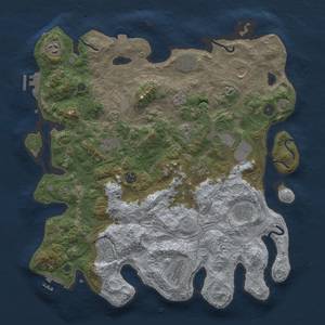 Thumbnail Rust Map: Procedural Map, Size: 4250, Seed: 1754656658, 19 Monuments