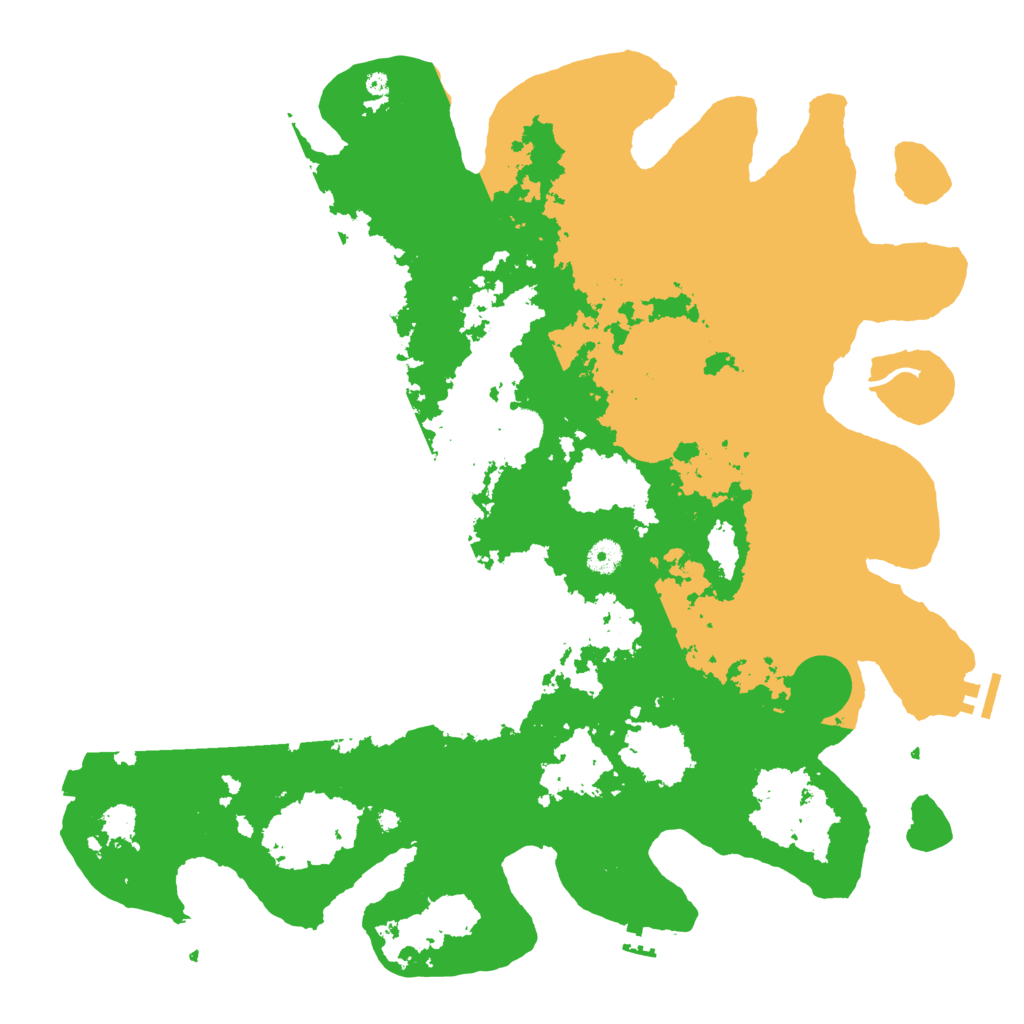 Biome Rust Map: Procedural Map, Size: 4500, Seed: 293279941