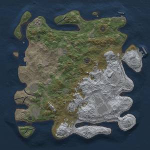 Thumbnail Rust Map: Procedural Map, Size: 4000, Seed: 17081983, 17 Monuments