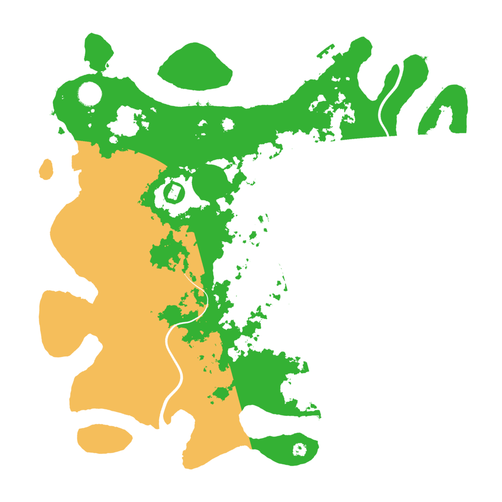 Biome Rust Map: Procedural Map, Size: 3700, Seed: 379439500