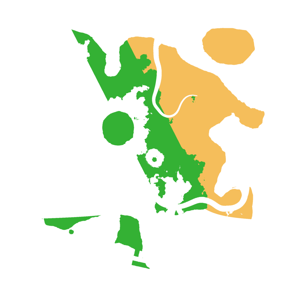 Biome Rust Map: Procedural Map, Size: 2500, Seed: 342423