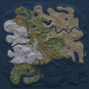 Thumbnail Rust Map: Procedural Map, Size: 4500, Seed: 1027840126, 14 Monuments