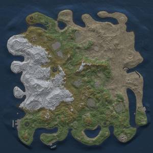 Thumbnail Rust Map: Procedural Map, Size: 4500, Seed: 1027840126, 19 Monuments