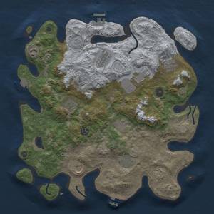 Thumbnail Rust Map: Procedural Map, Size: 3750, Seed: 248185757, 19 Monuments