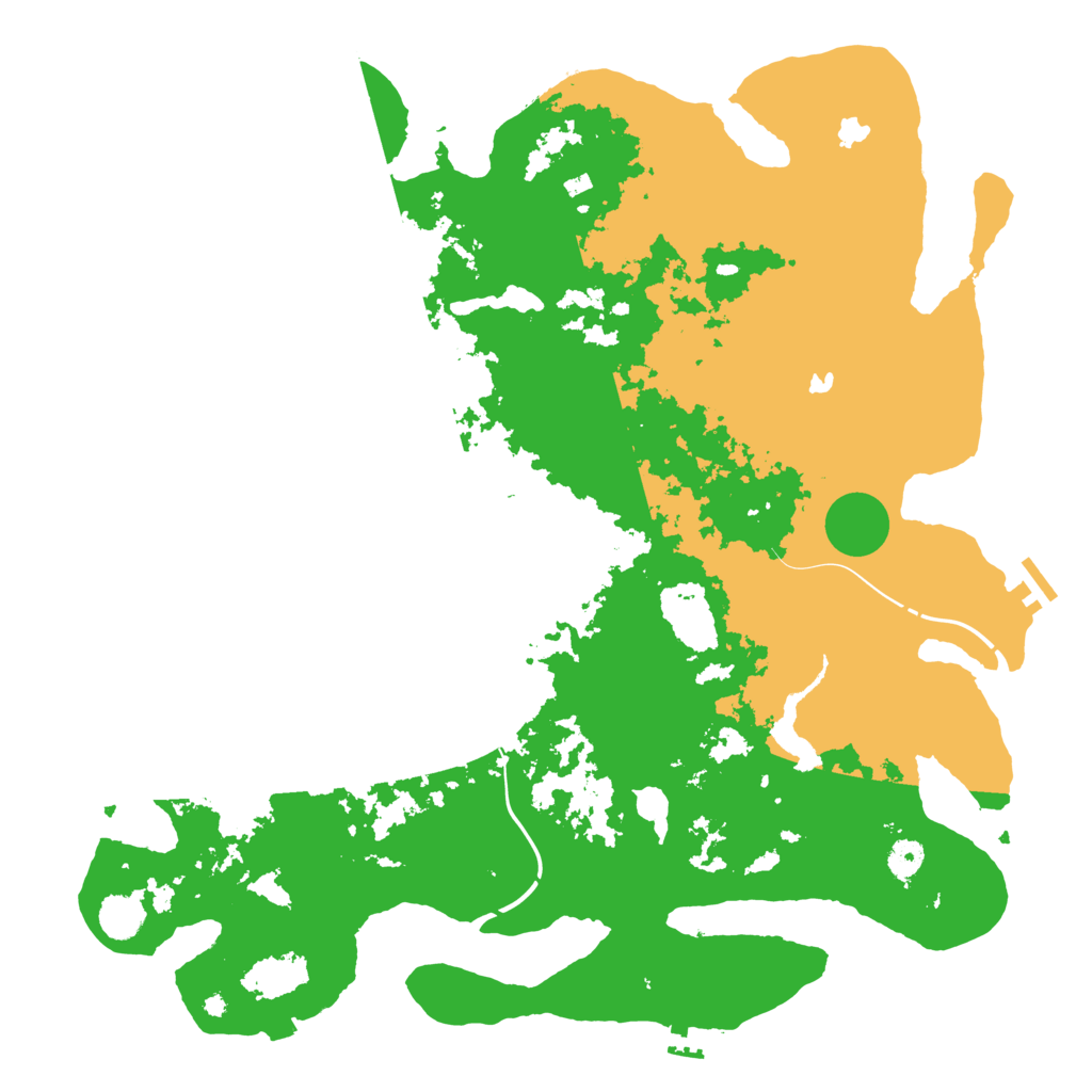 Biome Rust Map: Procedural Map, Size: 4500, Seed: 96230410