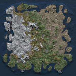 Thumbnail Rust Map: Procedural Map, Size: 5000, Seed: 589337203, 19 Monuments