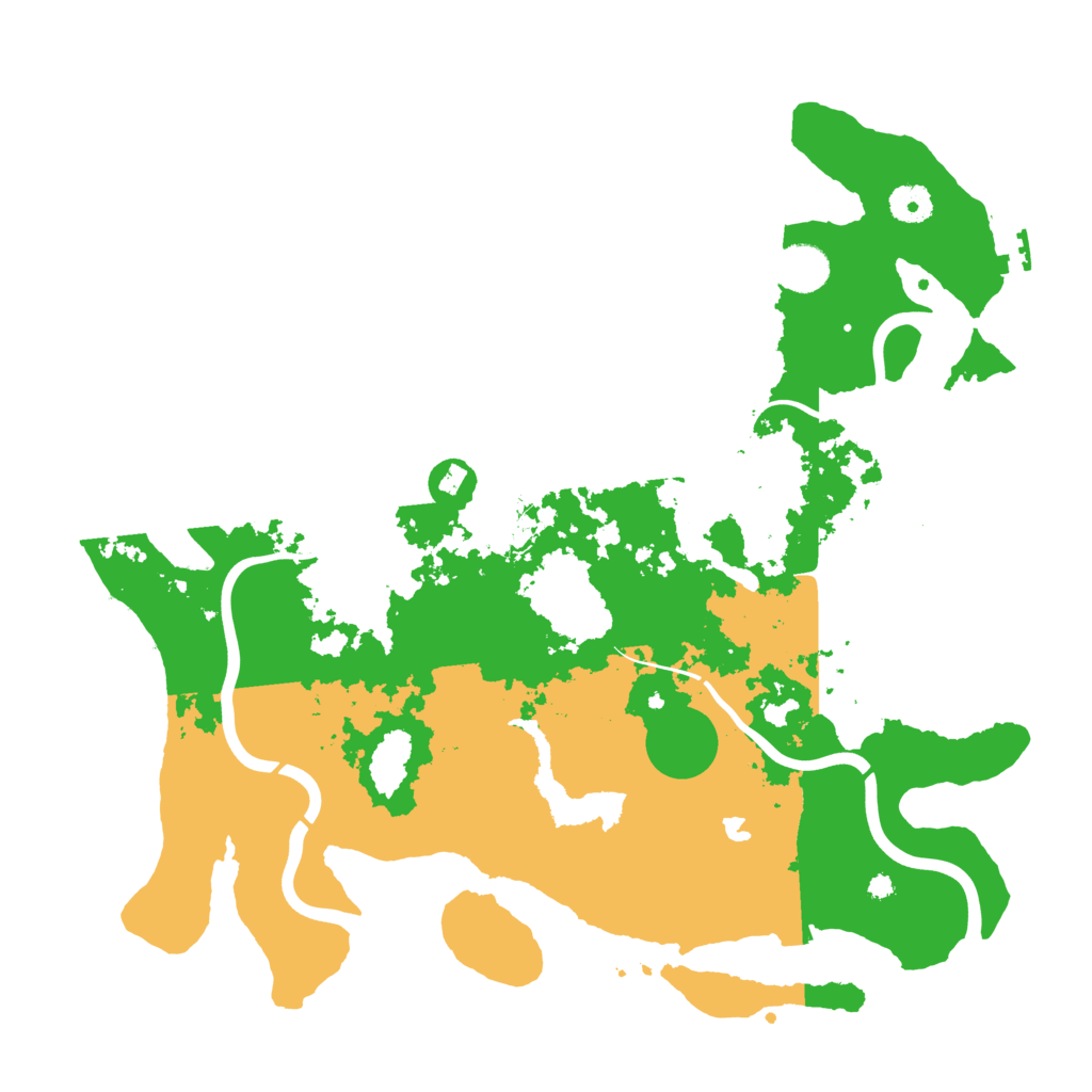Biome Rust Map: Procedural Map, Size: 4000, Seed: 21007