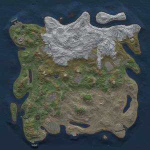 Thumbnail Rust Map: Procedural Map, Size: 4250, Seed: 2139270997, 19 Monuments