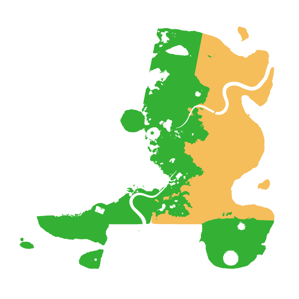 Biome Rust Map: Procedural Map, Size: 3500, Seed: 1258169999