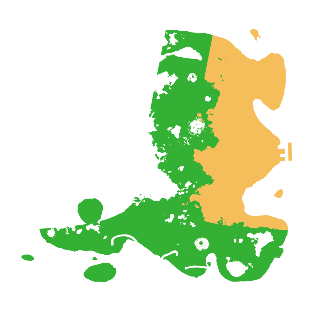 Biome Rust Map: Procedural Map, Size: 3500, Seed: 1258169999