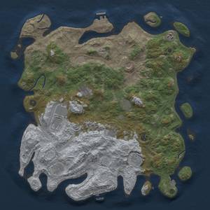 Thumbnail Rust Map: Procedural Map, Size: 4500, Seed: 7042024, 19 Monuments