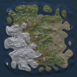 Thumbnail Rust Map: Procedural Map, Size: 4250, Seed: 573993293, 19 Monuments