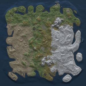 Thumbnail Rust Map: Procedural Map, Size: 5000, Seed: 547751975, 19 Monuments