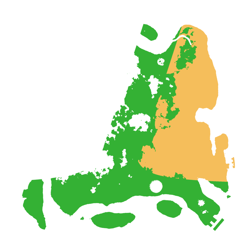 Biome Rust Map: Procedural Map, Size: 3500, Seed: 521926010