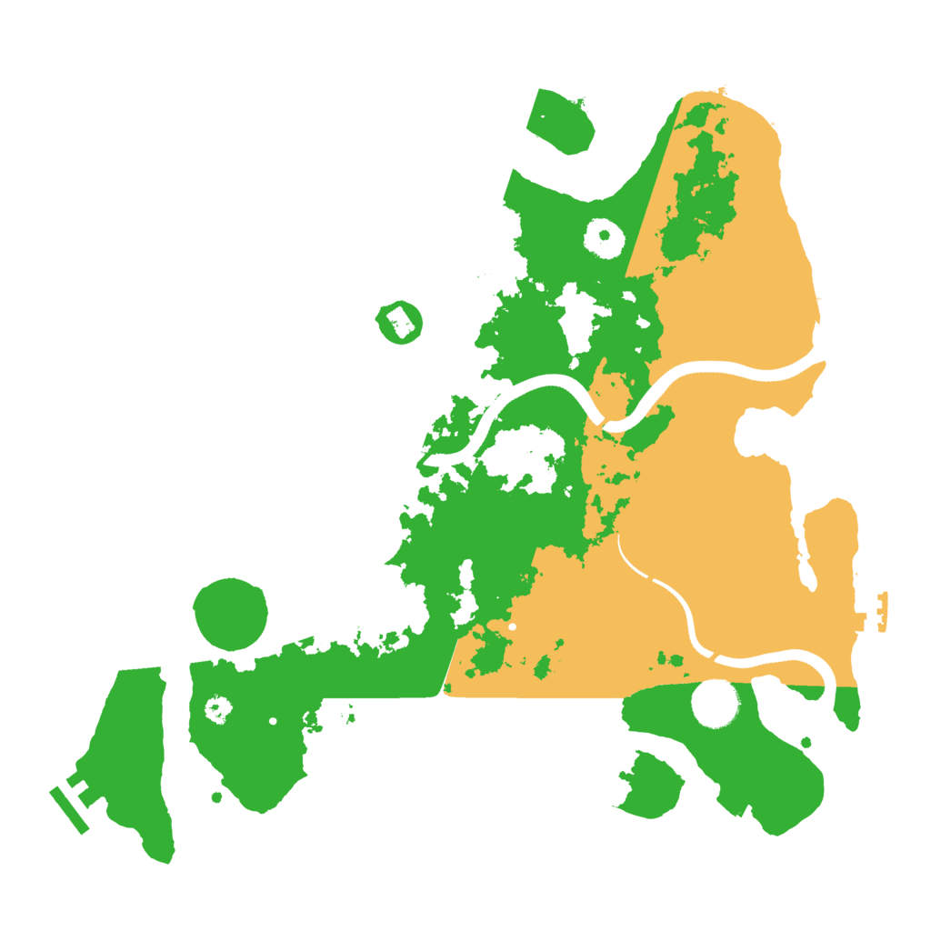Biome Rust Map: Procedural Map, Size: 3500, Seed: 521926010