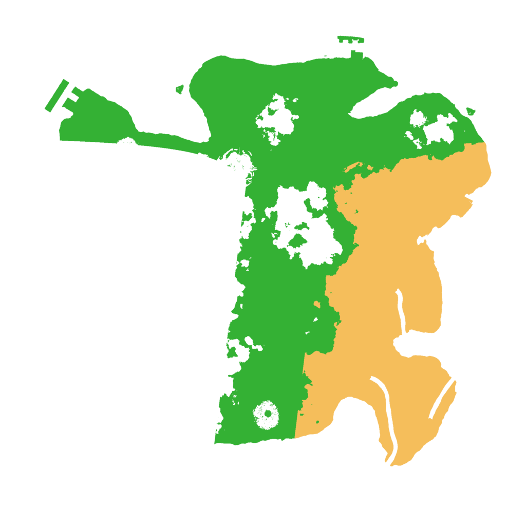 Biome Rust Map: Procedural Map, Size: 3000, Seed: 17414
