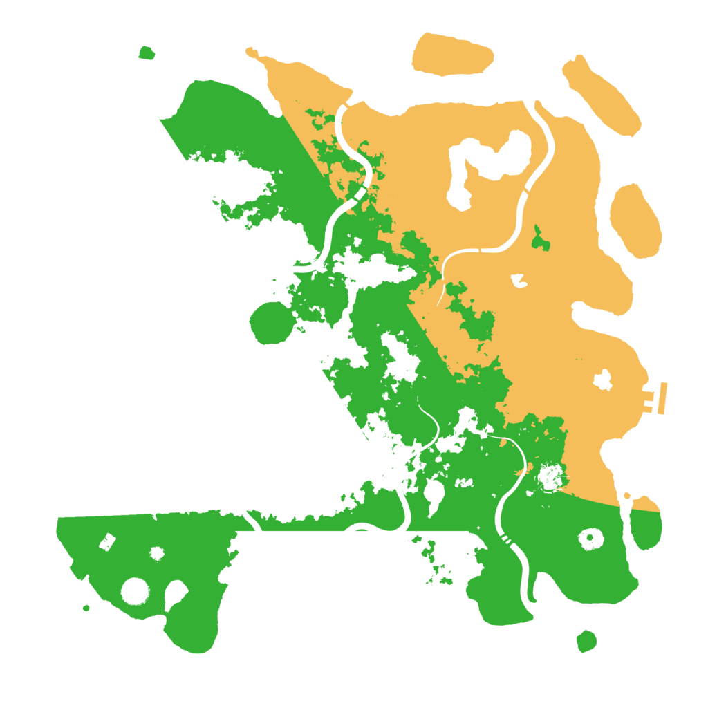 Biome Rust Map: Procedural Map, Size: 4500, Seed: 668877