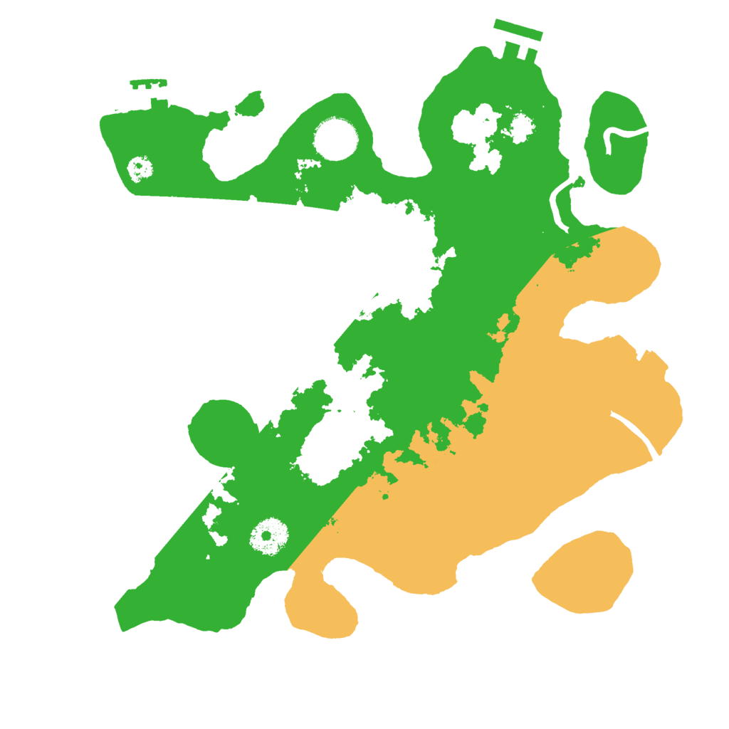 Biome Rust Map: Procedural Map, Size: 3000, Seed: 6954307