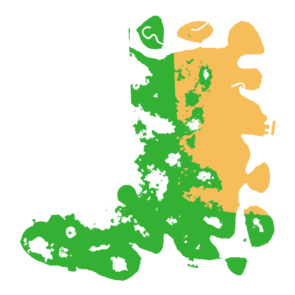 Biome Rust Map: Procedural Map, Size: 4096, Seed: 242749521