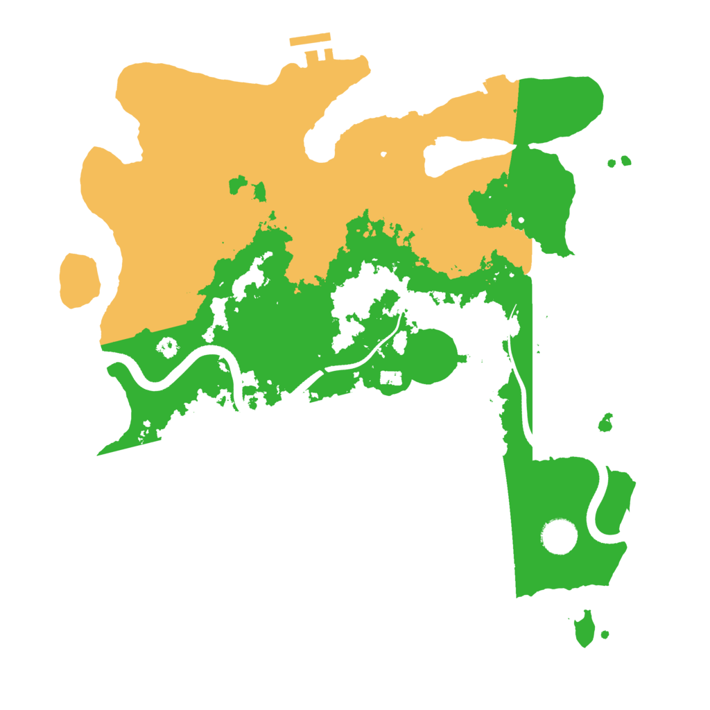 Biome Rust Map: Procedural Map, Size: 3500, Seed: 1072371970