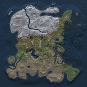 Thumbnail Rust Map: Procedural Map, Size: 4000, Seed: 602568049, 15 Monuments