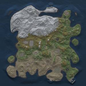 Thumbnail Rust Map: Procedural Map, Size: 4000, Seed: 602568049, 19 Monuments