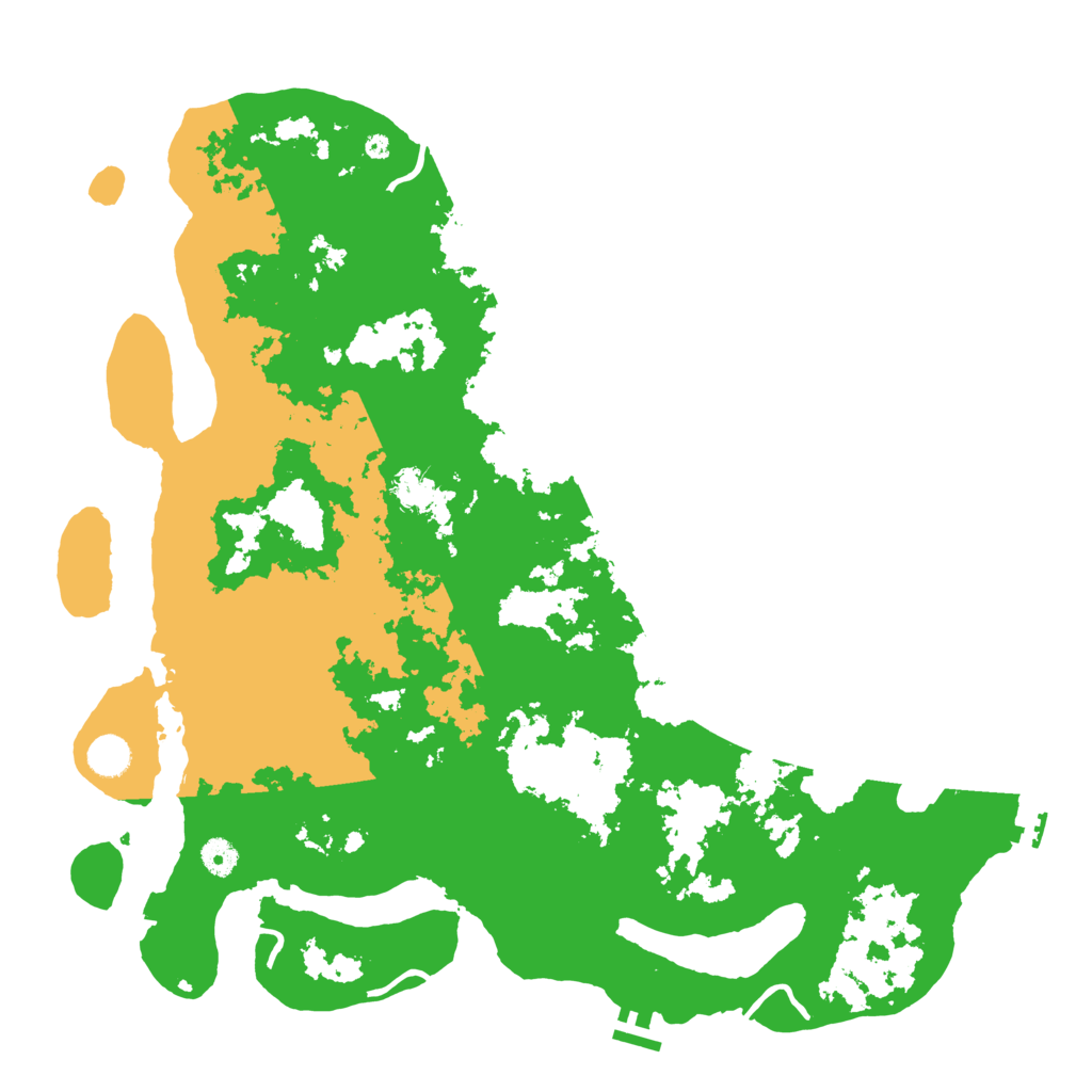 Biome Rust Map: Procedural Map, Size: 4500, Seed: 458358779