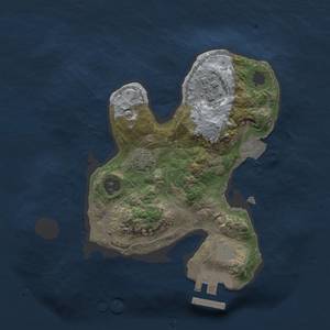 Thumbnail Rust Map: Procedural Map, Size: 2000, Seed: 83499462, 6 Monuments