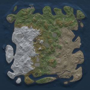 Thumbnail Rust Map: Procedural Map, Size: 4500, Seed: 1504696464, 19 Monuments