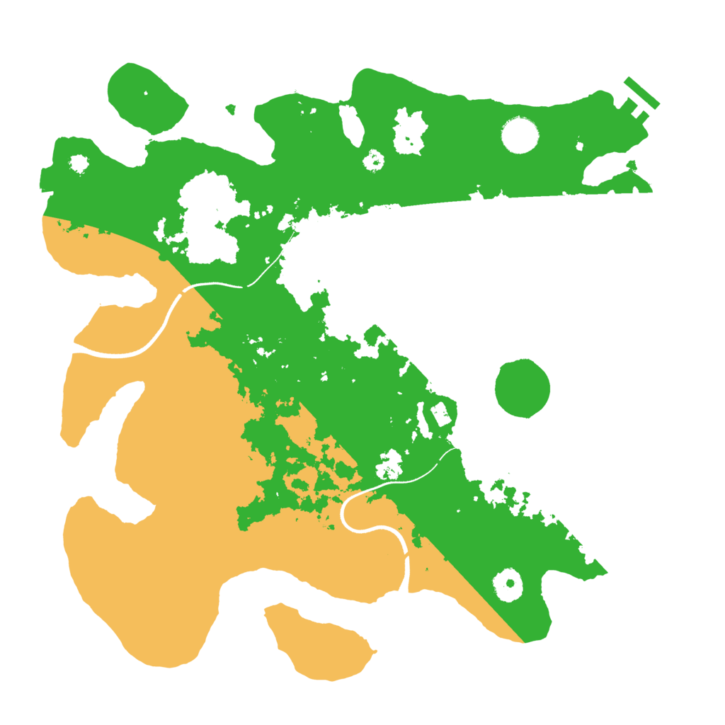 Biome Rust Map: Procedural Map, Size: 3500, Seed: 1614497716