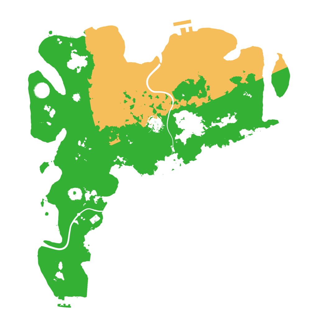 Biome Rust Map: Procedural Map, Size: 3600, Seed: 44308837