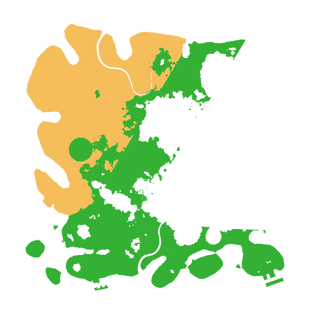 Biome Rust Map: Procedural Map, Size: 3500, Seed: 28036