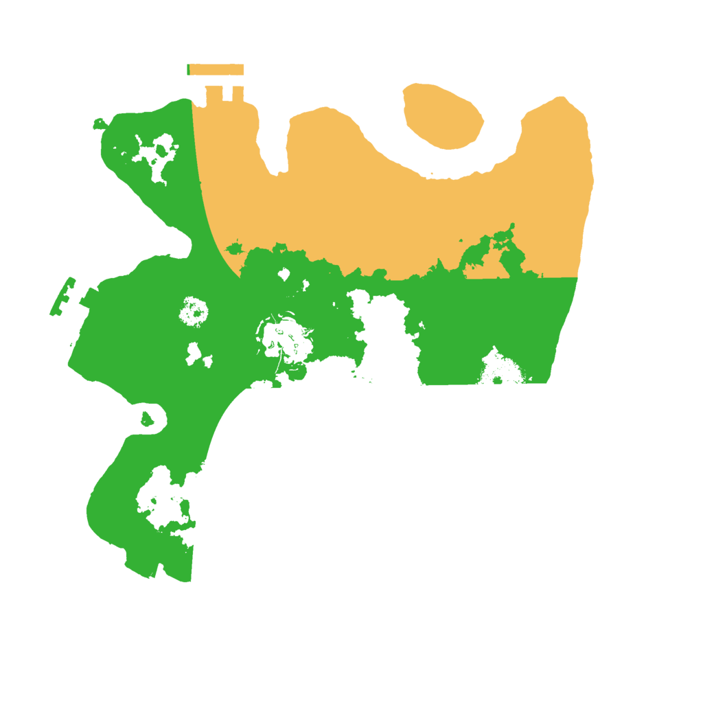 Biome Rust Map: Procedural Map, Size: 2500, Seed: 824450462