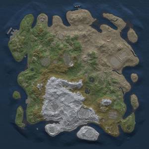 Thumbnail Rust Map: Procedural Map, Size: 4000, Seed: 4602, 19 Monuments