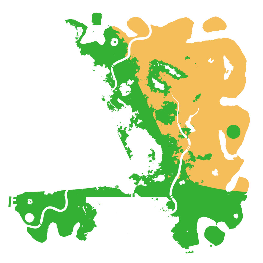 Biome Rust Map: Procedural Map, Size: 5000, Seed: 10998765