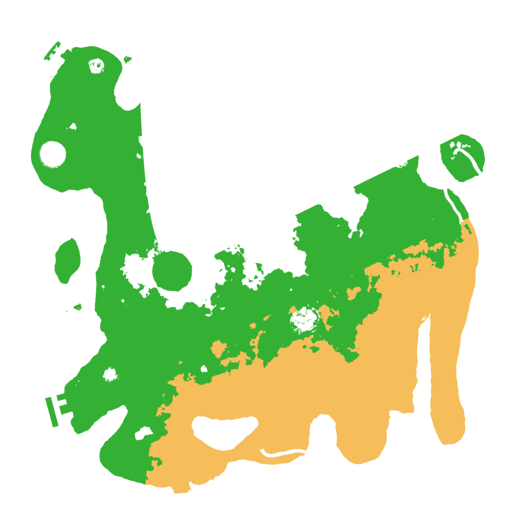 Biome Rust Map: Procedural Map, Size: 3500, Seed: 46114476
