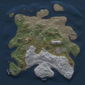 Thumbnail Rust Map: Procedural Map, Size: 3500, Seed: 931050711, 16 Monuments