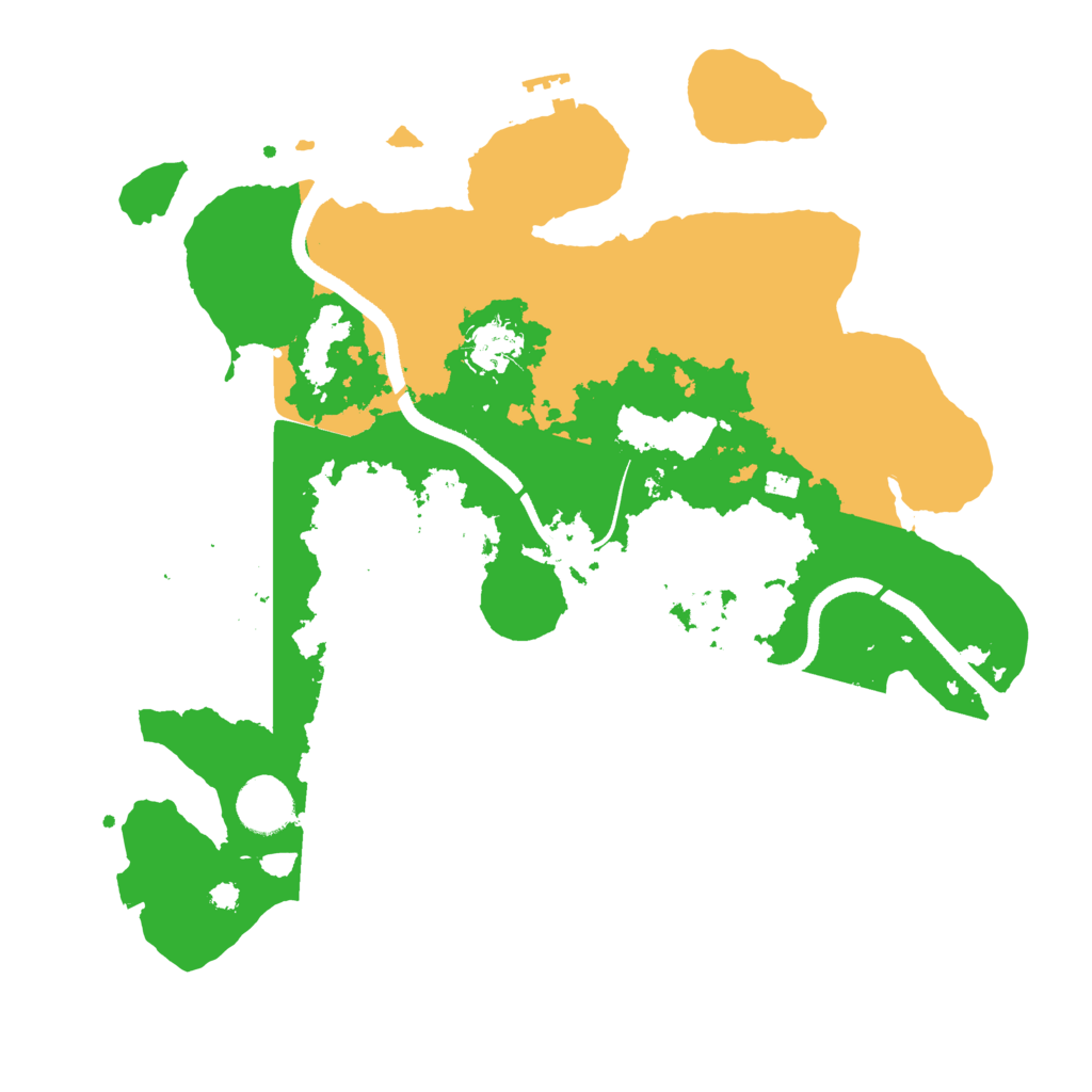 Biome Rust Map: Procedural Map, Size: 3500, Seed: 931050711