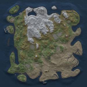 Thumbnail Rust Map: Procedural Map, Size: 4250, Seed: 3288230, 19 Monuments