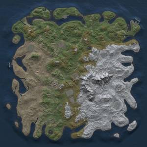 Thumbnail Rust Map: Procedural Map, Size: 5000, Seed: 559995163, 19 Monuments