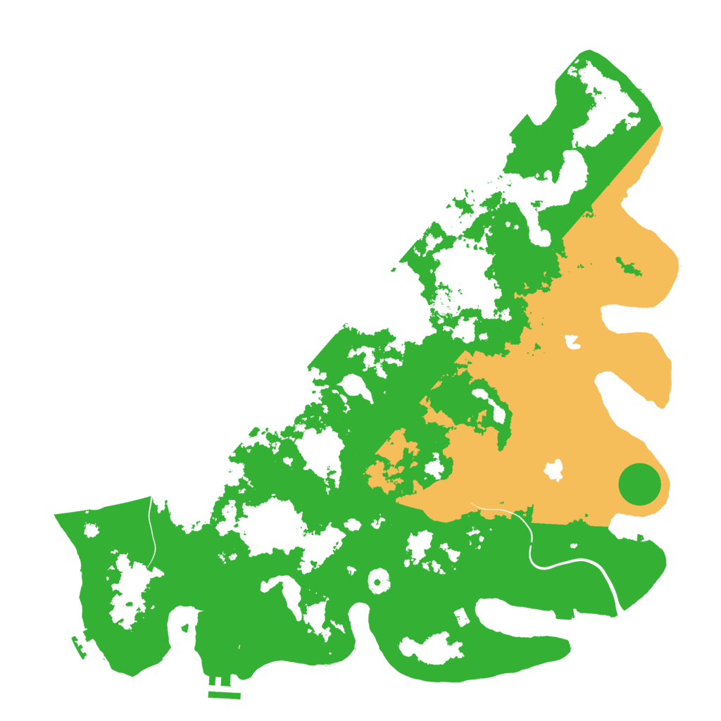 Biome Rust Map: Procedural Map, Size: 4500, Seed: 496181234