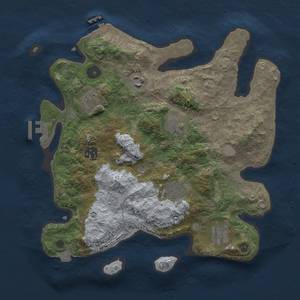 Thumbnail Rust Map: Procedural Map, Size: 3300, Seed: 41126788, 14 Monuments