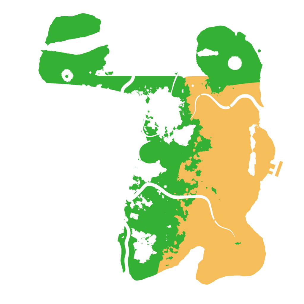 Biome Rust Map: Procedural Map, Size: 3900, Seed: 56987