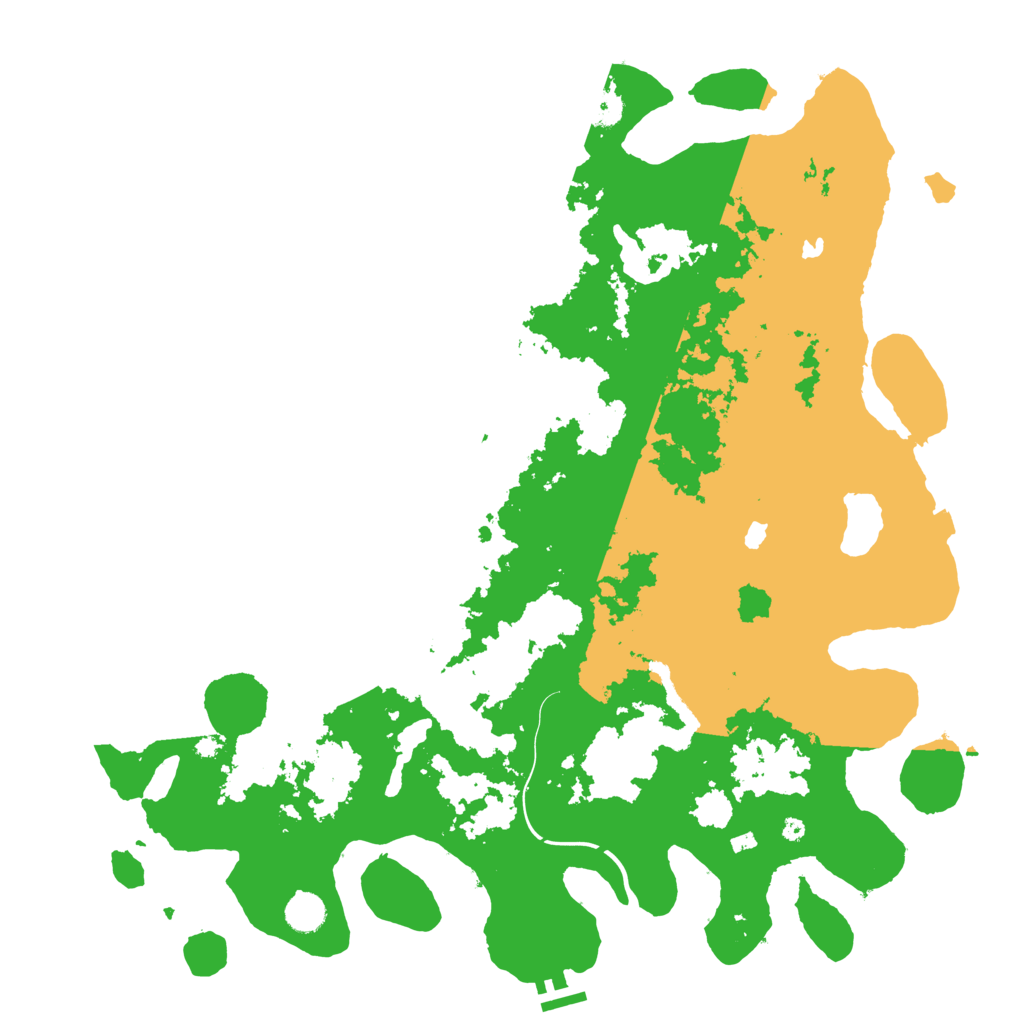 Biome Rust Map: Procedural Map, Size: 4500, Seed: 664692438