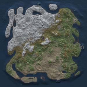 Thumbnail Rust Map: Procedural Map, Size: 4250, Seed: 658752317, 19 Monuments