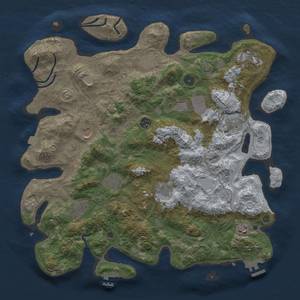 Thumbnail Rust Map: Procedural Map, Size: 4250, Seed: 898591420, 19 Monuments