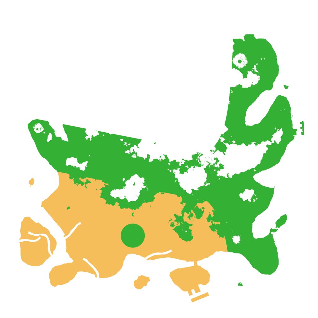 Biome Rust Map: Procedural Map, Size: 3500, Seed: 298609195