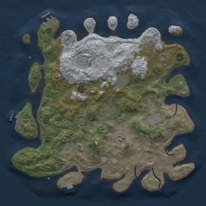 Thumbnail Rust Map: Procedural Map, Size: 4000, Seed: 362558019, 17 Monuments