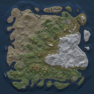 Thumbnail Rust Map: Procedural Map, Size: 4530, Seed: 1011574477, 18 Monuments