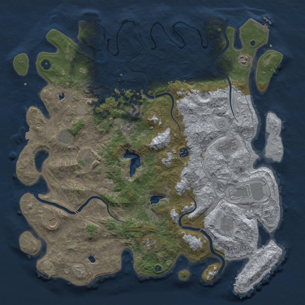 Rust Map: Procedural Map, Size: 4750, Seed: 1668601873, 17 Monuments